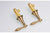 ELLEN Antique Bronze Bath Sink Faucet Double Handle Basin Sink Faucet Hot and Cold Water Mixer 3 Hole Bathroom Faucet ELF8001-3