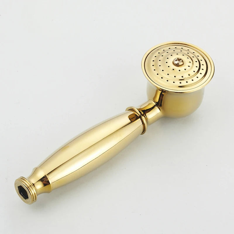 Brass&Porcelain Bathroom Hand Shower Head Rainfall Shower Faucet  Bracket Shower Hose