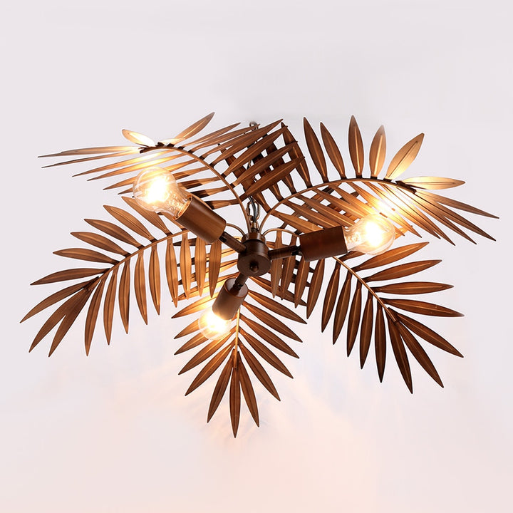 Modern Loft coconut tree leaf chandelier E27 industrial creative hanging lamp for living room restaurant bedroom lobby hotel