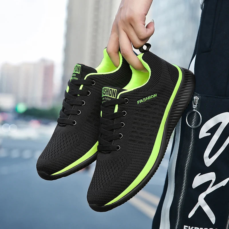 Light Sports Shoes Men Women Black Knit Sneakers Big Size 48 Breathable Casual Walking Shoes Zapatillas