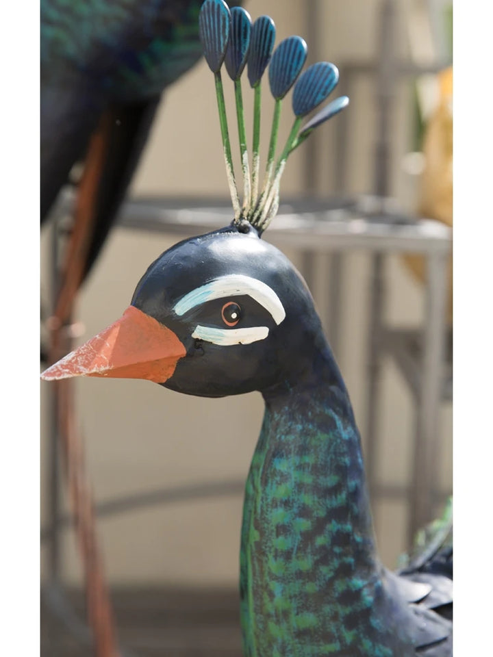 Modern Garden Decoration Peacock Statue Home Decor Metal Bird Sculpture Garden