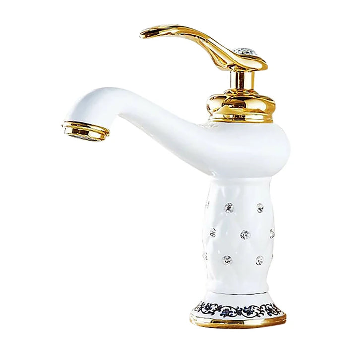 Bathroom Antique Bronze Finish Brass Basin Sink Solid Brass Faucets Single Handle Water Mixer Taps Bath Crane  ELFCT001