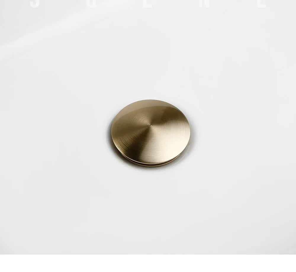 Bathroom Sink Stopper Washbasin Pop Up Drain Plug Cover Waste Pipe Drainer With Or Without Overflow For Bath Accessories