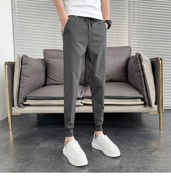 Pantalones Hombre Summer New Men Trousers Korean Luxury Clothing Streetwear Slim Fit Cargo Pants Slim Fit Casual Work Wear 36-28