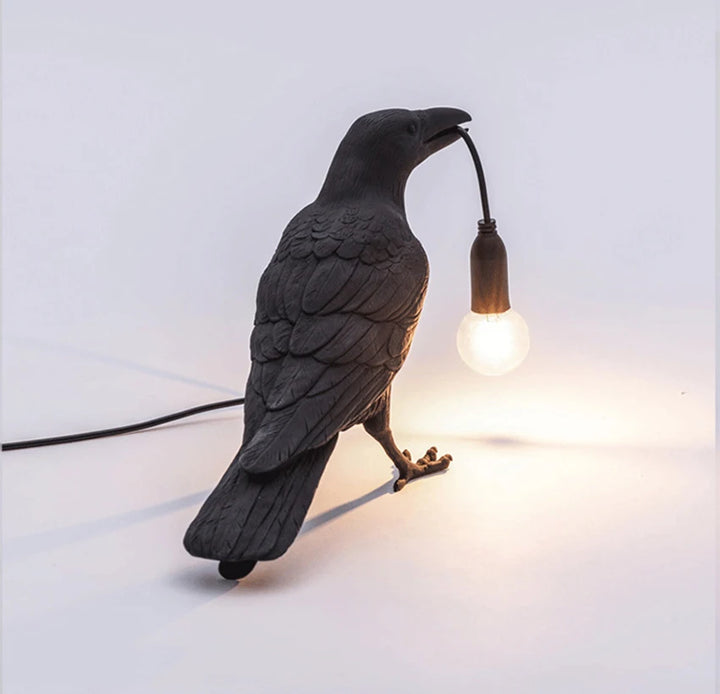 Modern Table Light,E12 Wall Lamp Resin Bird Light for Home Decoration Living Room Foyer Study Bedroom Nightstand Lights