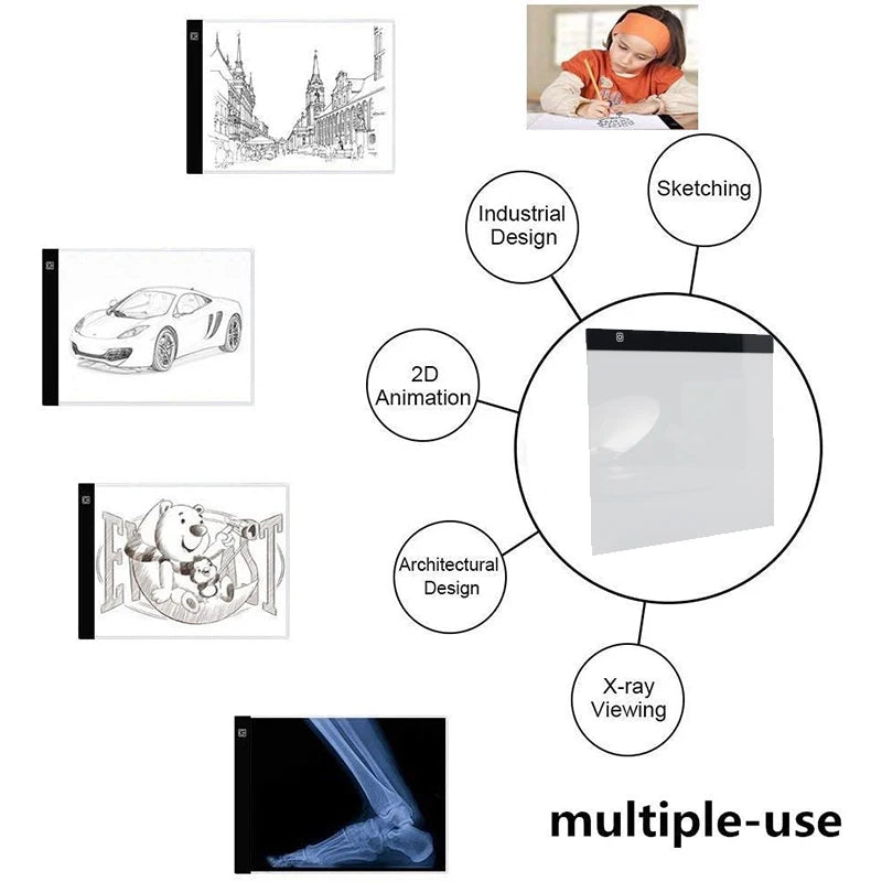 A5/A4/A3 LED Light Pad for diamond painting Artcraft Tracing Light Box Digital Tablets Painting writing Drawing Tablet