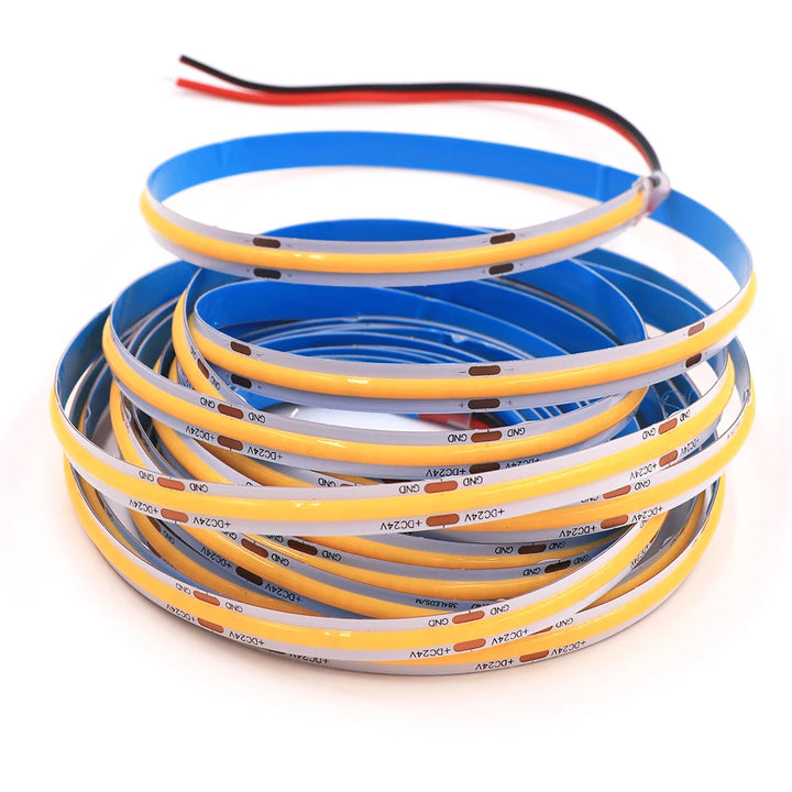 5V 12V 24V COB LED Strip 320LEDs/m High Density RA90 Flexible FOB LED Tape Light Bar Linear Ribbon 0.5-5m USB LED Light