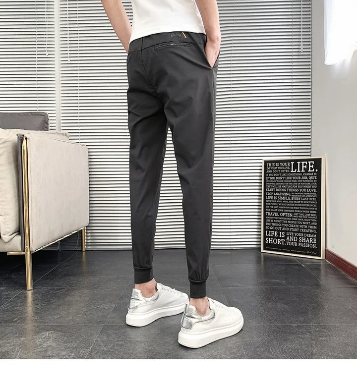 Pantalones Hombre Summer New Men Trousers Korean Luxury Clothing Streetwear Slim Fit Cargo Pants Slim Fit Casual Work Wear 36-28