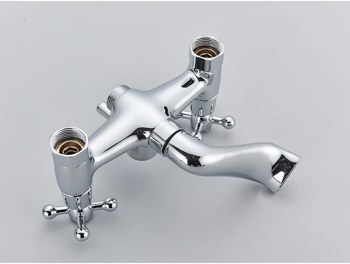 POIQIHY Golden Black Bathtub Shower Faucets Bathroom Wall Bath Shower Set Brass Mixer Tap Swivel Tub Spout Bath Shower Mixers