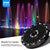 7V/3W Solar Fountain IP68 Waterproof Pools Fountains Colorful 6 Lights Swimming Pump Panel Solar Powered Fountains