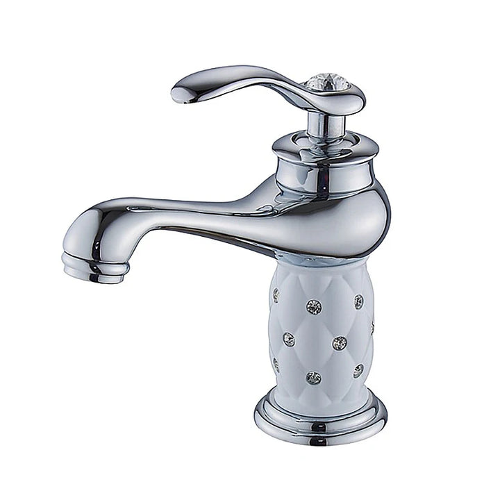 Bathroom Antique Bronze Finish Brass Basin Sink Solid Brass Faucets Single Handle Water Mixer Taps Bath Crane  ELFCT001