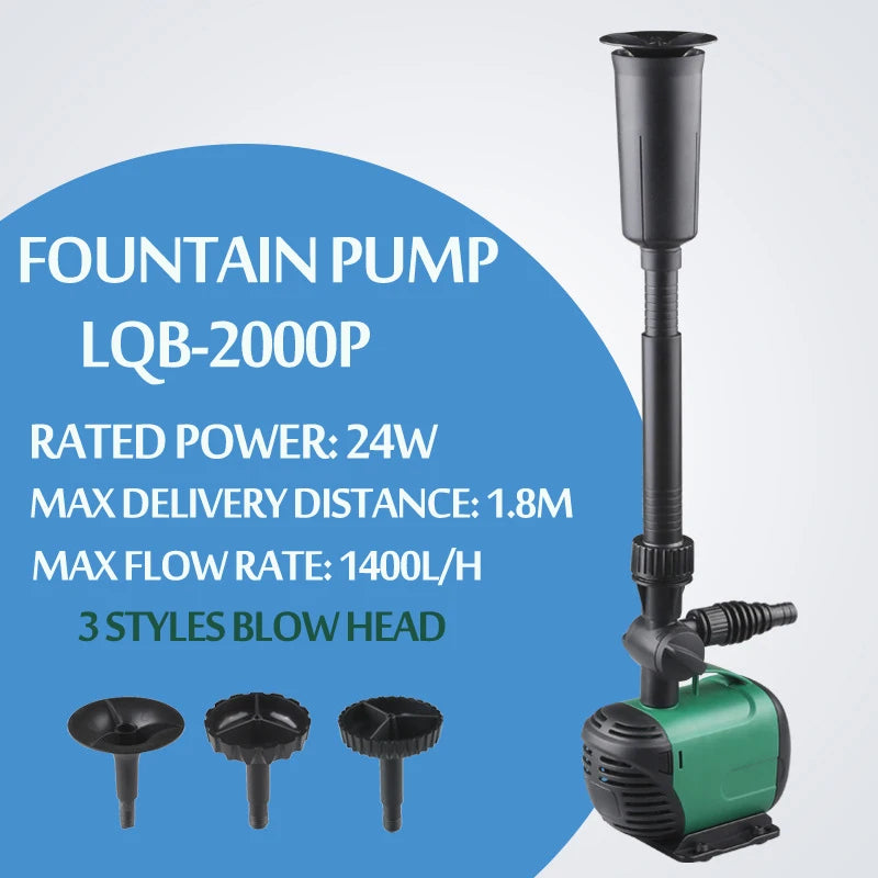 8/14/24/55/85W High Power Fountain Water Pump fountain Maker Pond Pool Garden Aquarium Fish Tank Circulate Multi Performance