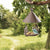 Iron Bird Feeder Rainproof Windproof Hanging Style