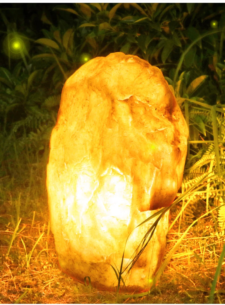 Landscape Rock Light Villa Backyard Lawn Garden Lamp Real Estate Resort Park Decor Stone Lighting