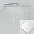 Chrome Bathroom Digital Display Shower Faucet Set Rainfall Shower LCD 2-way Mixer Tap Bathtub Shower System Bath Shower Mixer