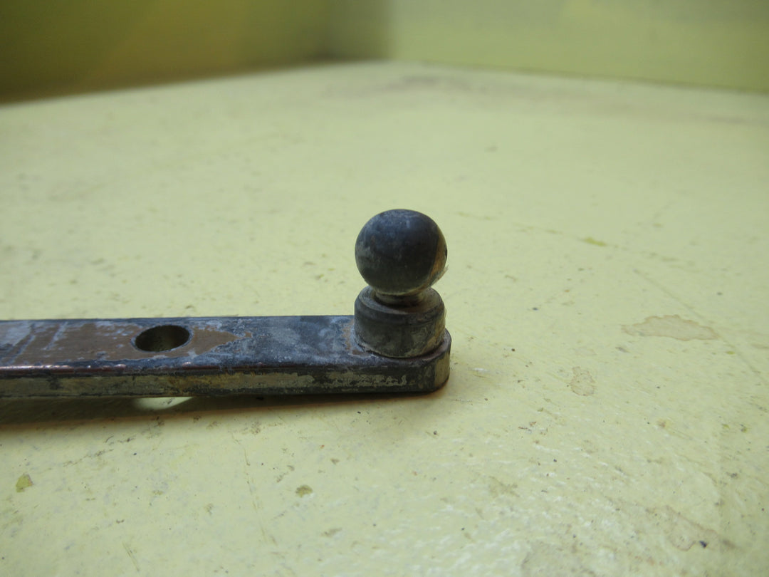 Short Ball End Casement Stay with Rectangle Plate 265L x 12W