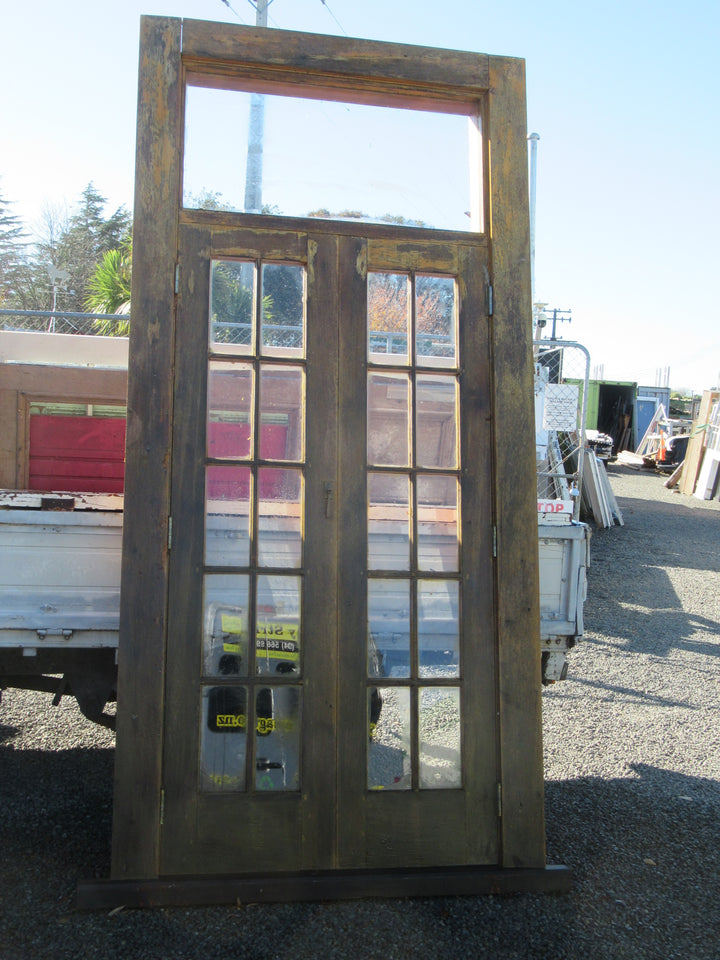 10 Lite  Colional Rimu French Doors with Top Lite with Frame and Sill 2750H x