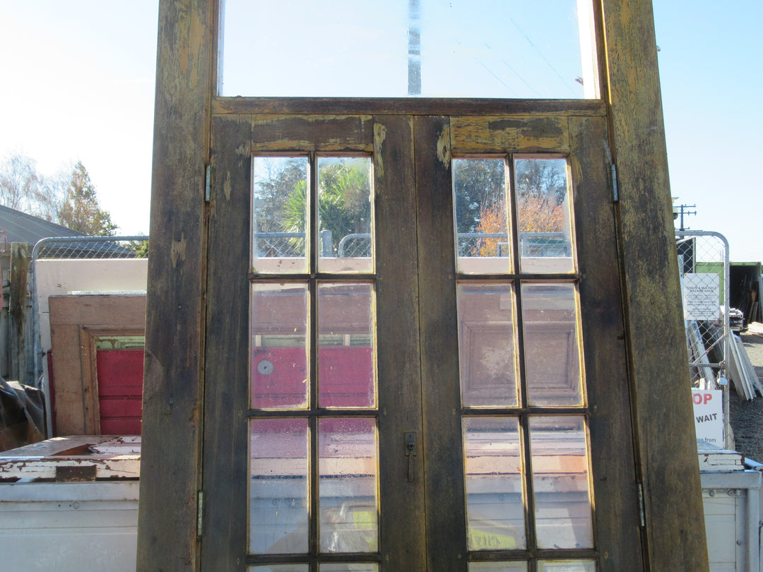 10 Lite  Colional Rimu French Doors with Top Lite with Frame and Sill 2750H x