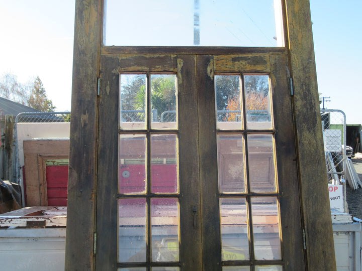 10 Lite  Colional Rimu French Doors with Top Lite with Frame and Sill 2750H x