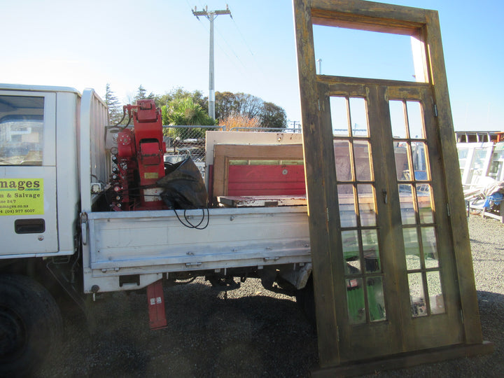 10 Lite  Colional Rimu French Doors with Top Lite with Frame and Sill 2750H x