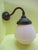 Art Deco Blush Stepped Tear Drop Scone with Copper Fixture 245H x 140W x 230D