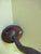 Art Deco Blush Stepped Tear Drop Scone with Copper Fixture 245H x 140W x 230D