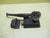Art Deco Antique Brass Front Entrance Key Lock Pull Handle with Kenrick Night Latch 215L x 26-42W x 40D