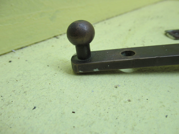 Antique Brass Ball End Casement Stay (Complete) 215L x 8W