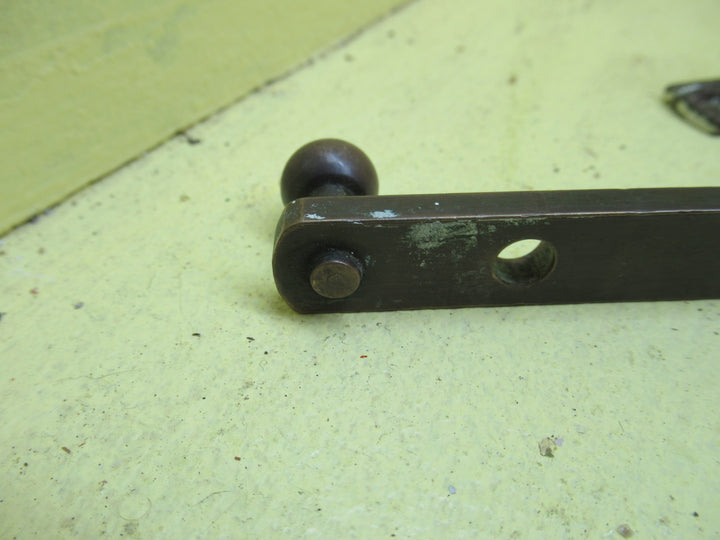 Antique Brass Ball End Casement Stay (Complete) 215L x 8W