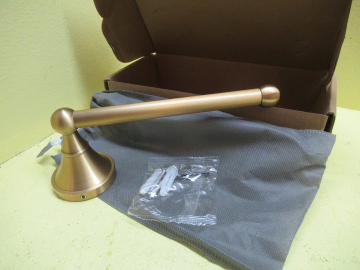 Satin Brass Toilet Roll Holder(New)  70D x 200W x 55Dai