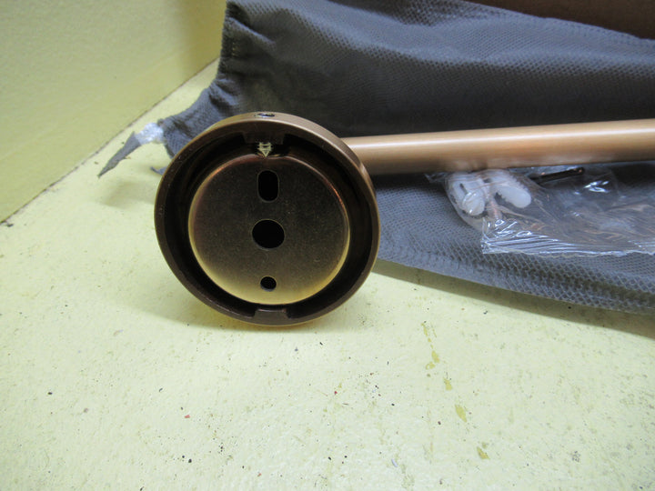 Satin Brass Toilet Roll Holder(New)  70D x 200W x 55Dai