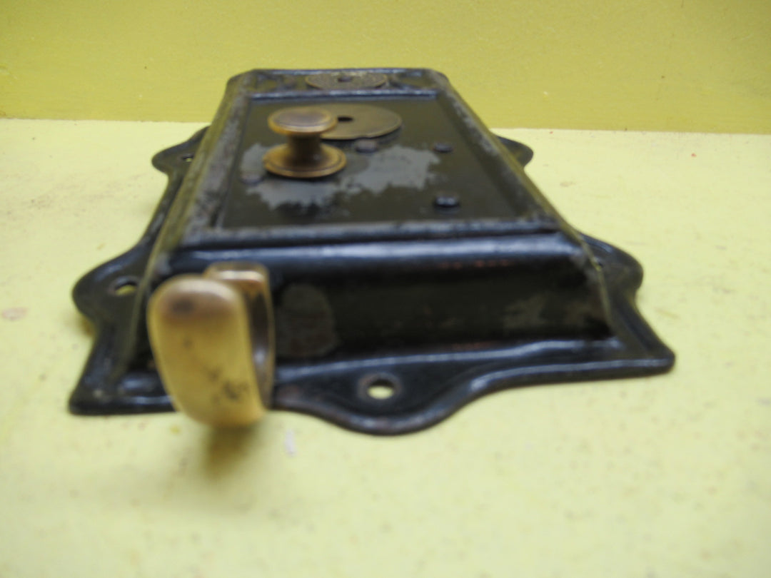 Skirted Rim Lock by Willenhall J. Legge & Co (colonilalWork) 125H x 160W x 22D