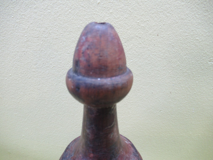 Wooden Finial Globe Shape Turned Stair Top Newel