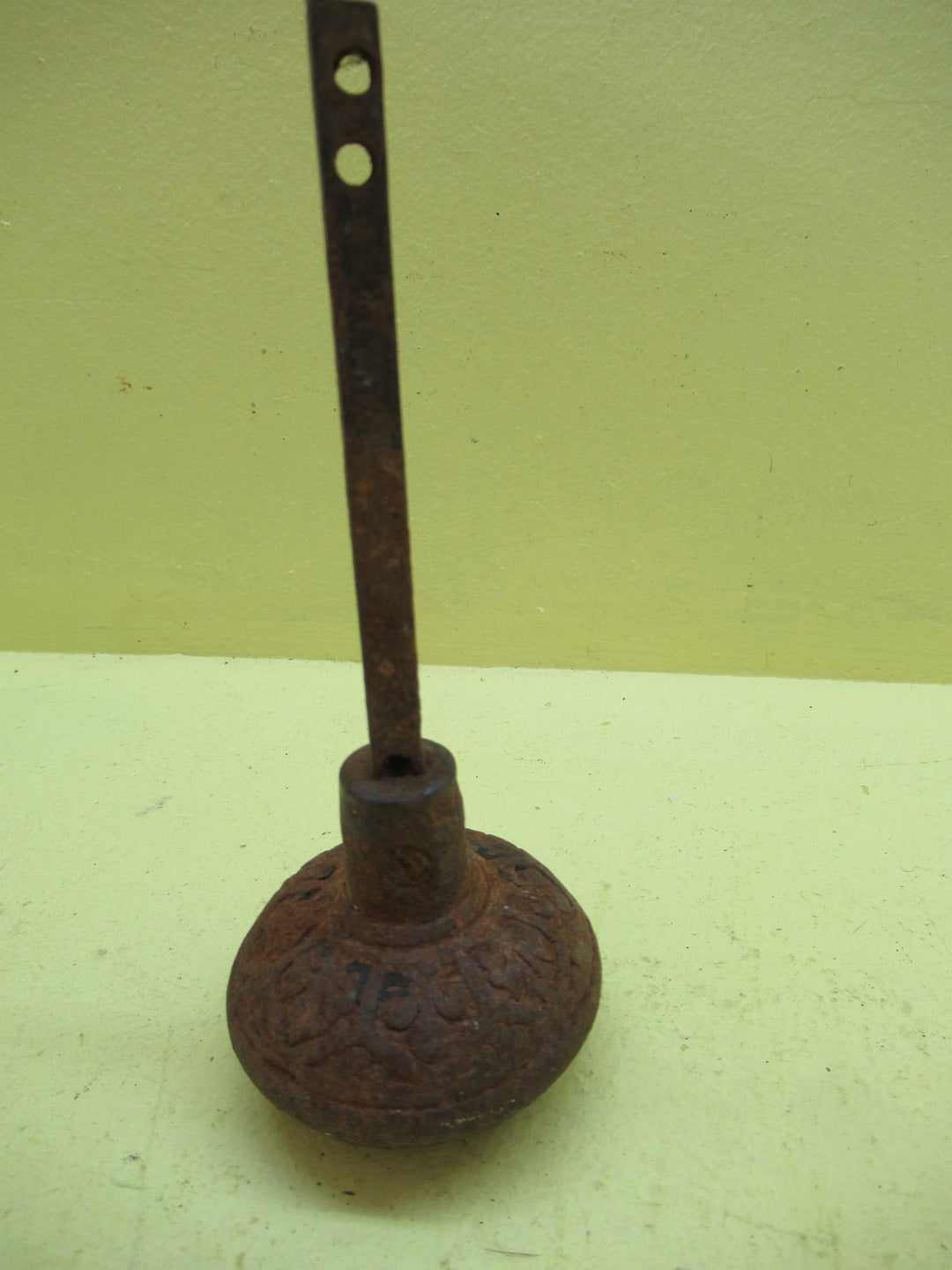 Gothic Cast Iron Vfintage Door Knob 60D x 55H