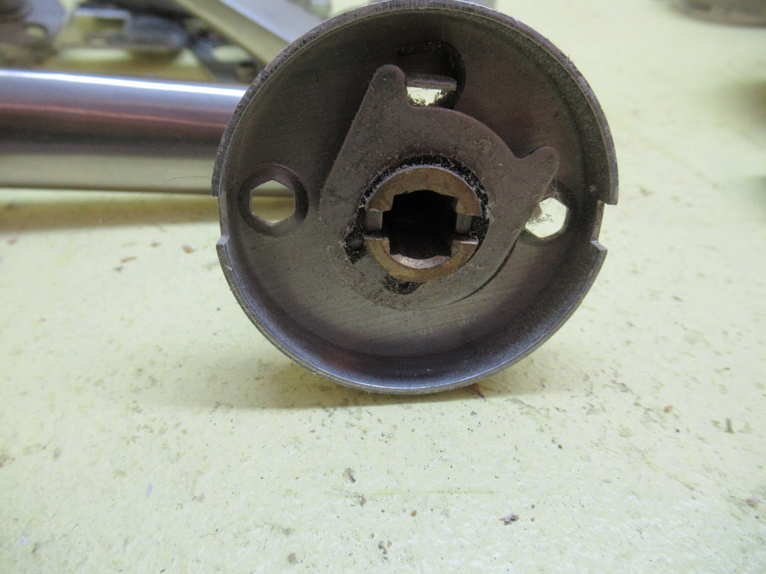Modern Tapered Lever Handle on Rose plate with Mortice & Striker 60H x 55Dia x 130D