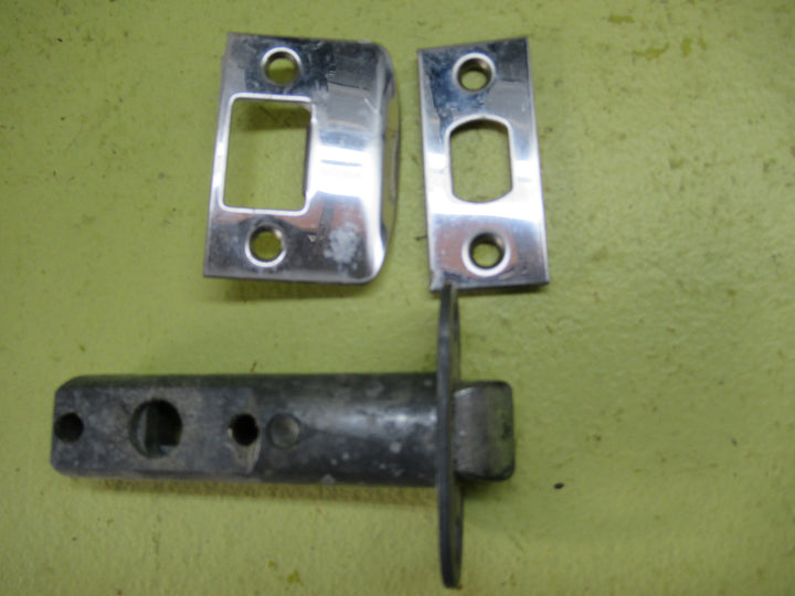 Modern Tapered Lever Handle on Rose plate with Mortice & Striker 60H x 55Dia x 130D