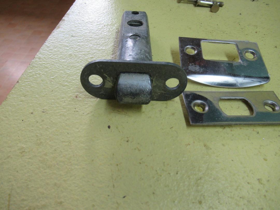 Modern Tapered Lever Handle on Rose plate with Mortice & Striker 60H x 55Dia x 130D