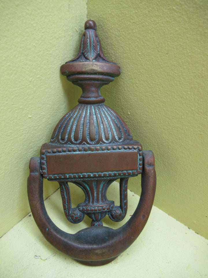 Ornate Grecian Style Brass Urn Door Knocker 195L x 115W x 30D