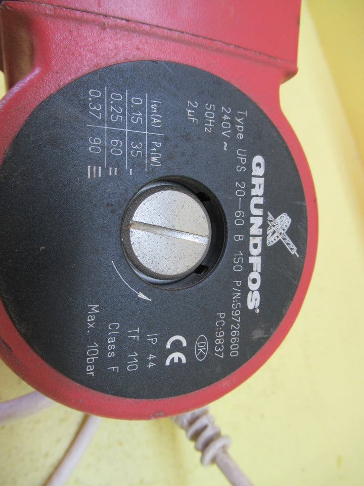 Grundfos - UPS 20-60.8 150 P/N 59726600 135H x  230w x 125D