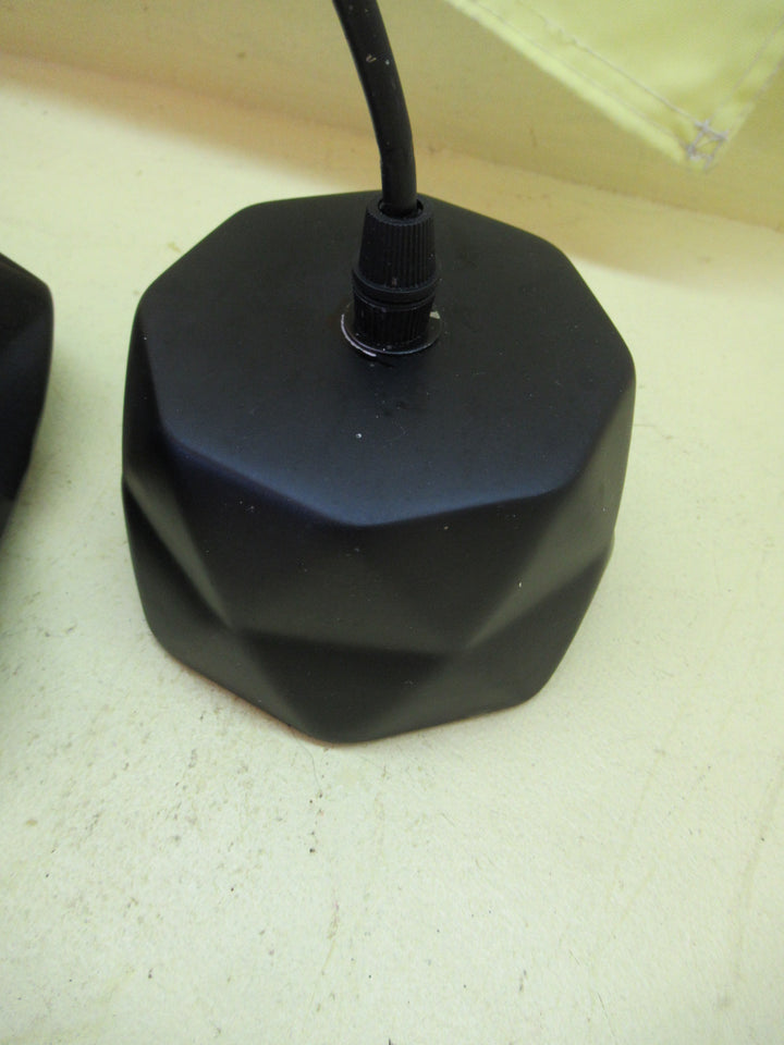 Black Folded Handkerchief Porcelain Celing Pendant Light 58H x 120-250Dia