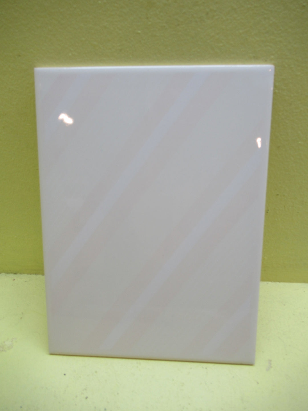 Light Cream with white Diagonal Stripe Tile 200H x 150W