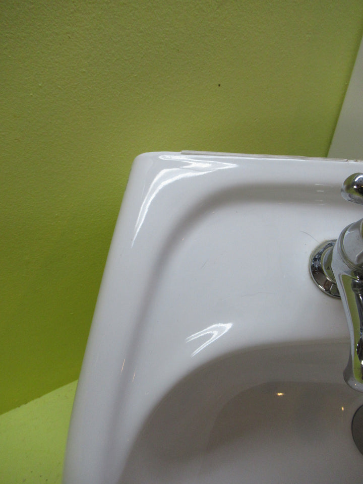 Doulton Porcelain Basin & Pedestaal with Tapware 260H x 560H x 470D/Pedestal  650H x 160W x 120D