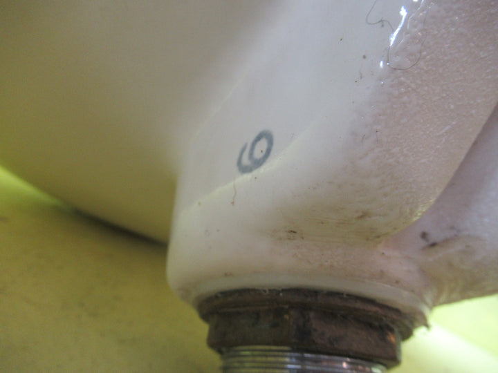 Doulton Porcelain Basin & Pedestaal with Tapware 260H x 560H x 470D/Pedestal  650H x 160W x 120D