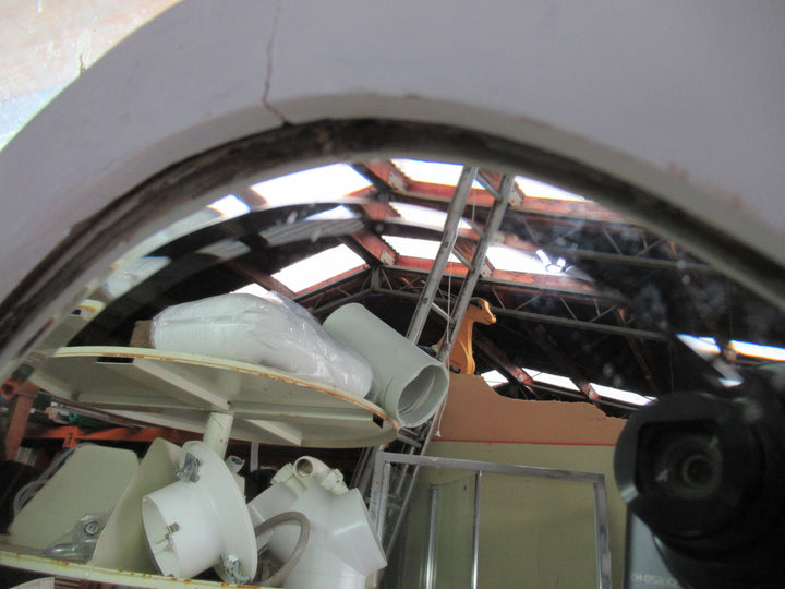 Oval Bevelled Mirror with timber frame 820H x 465W