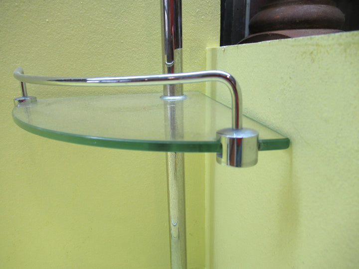Stainless Steel & Glass 3 Tier Shower Stand 760H x 190W x 190D
