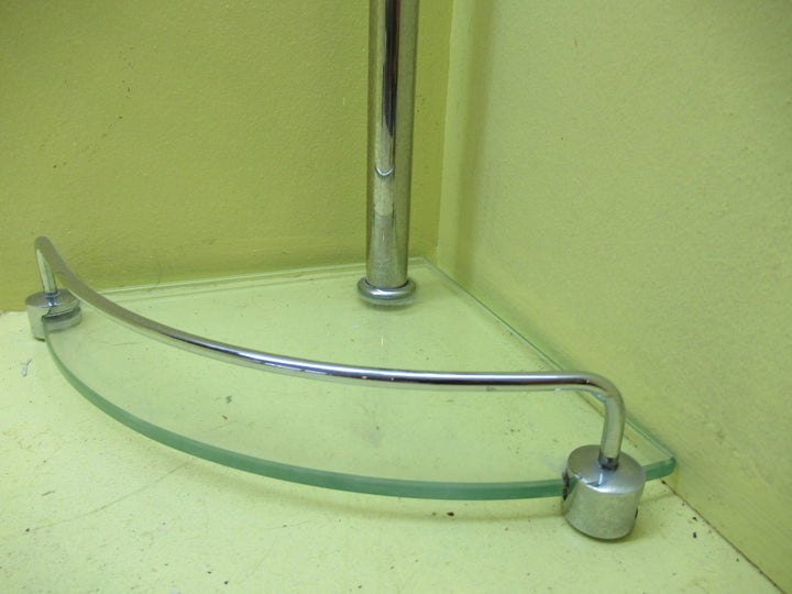 Stainless Steel & Glass 3 Tier Shower Stand 760H x 190W x 190D