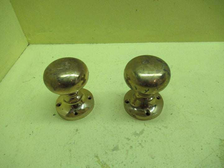Brass Flat Circle Knob 70H x 55Dia