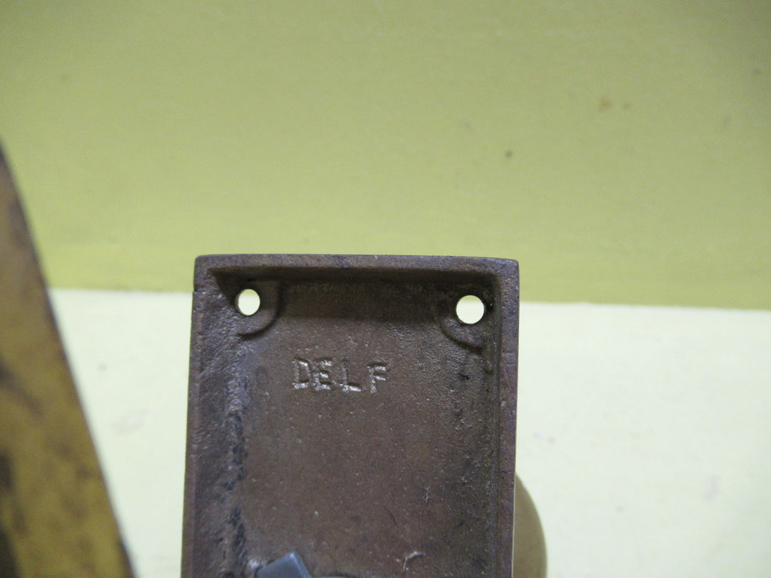 Delf Brass Square Plate with Ball Knob Handle 155L x 45W/Plate 65H x 50Dia