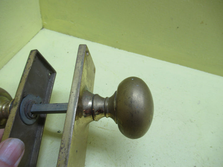 Delf Brass Square Plate with Ball Knob Handle 155L x 45W/Plate 65H x 50Dia