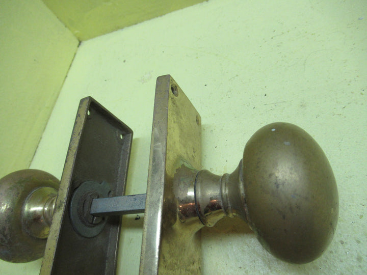 Delf Brass Square Plate with Ball Knob Handle 155L x 45W/Plate 65H x 50Dia